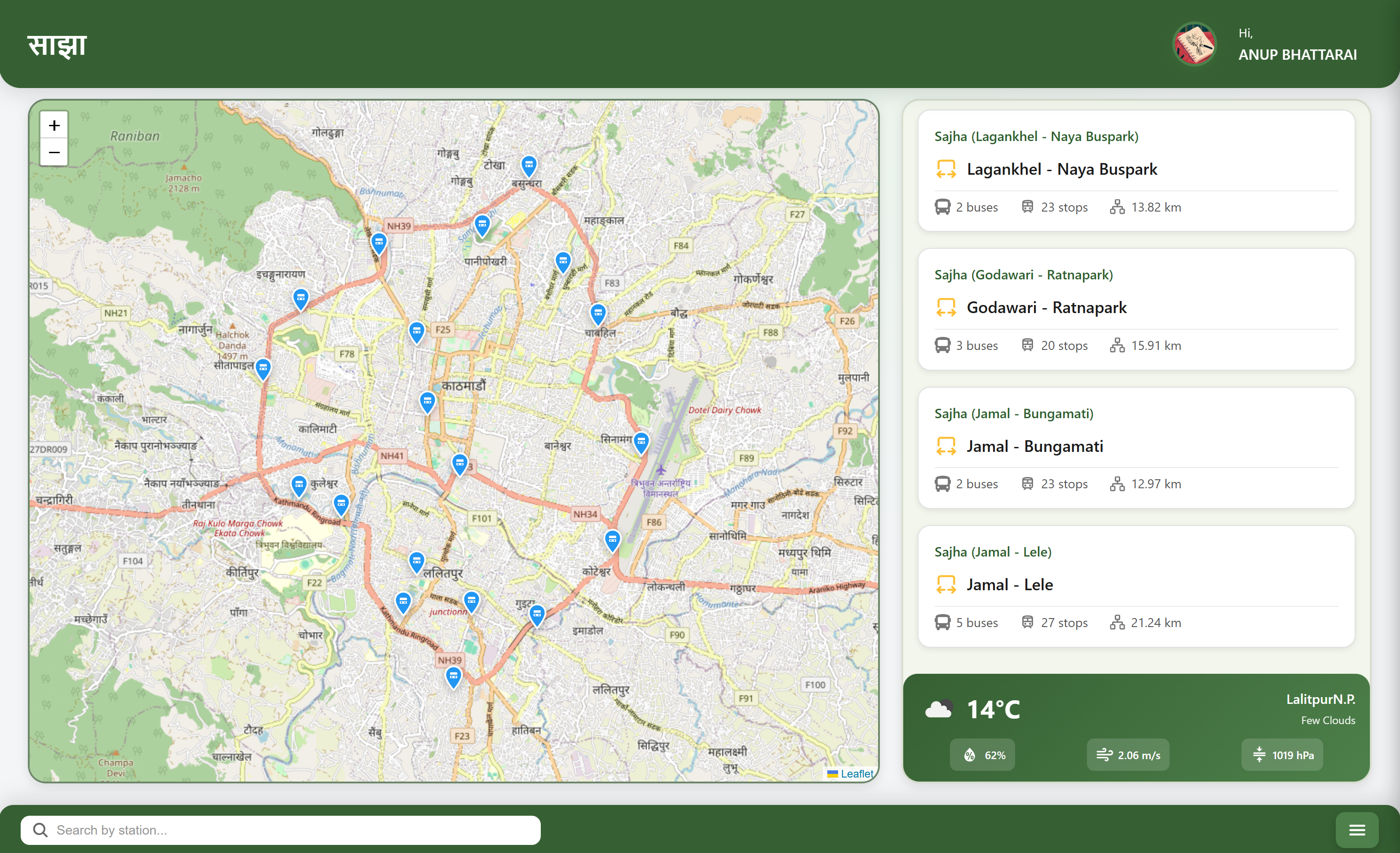 Sajha Yatayat Tracker - Project by Web Developer in Nepal